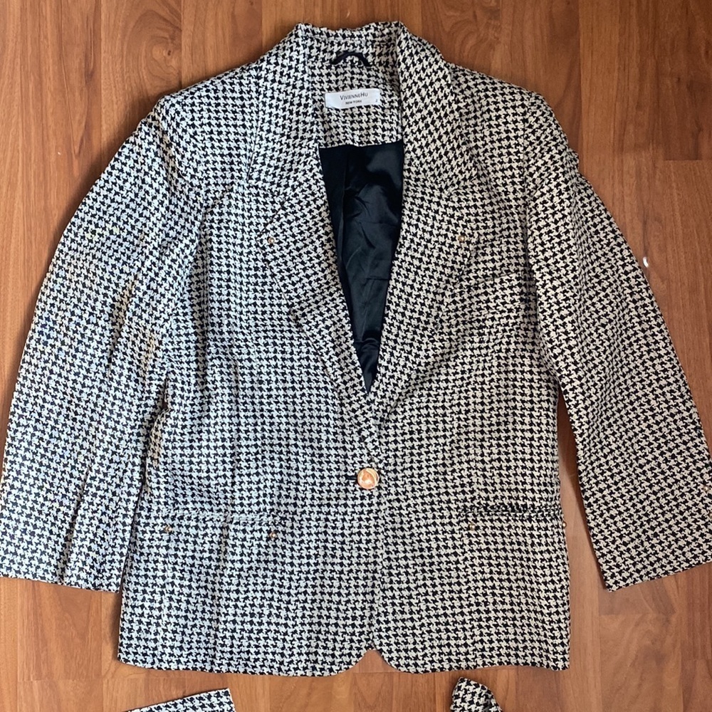 VIVIENNE HU Houndstooth tapered suit - Picture 6 of 14